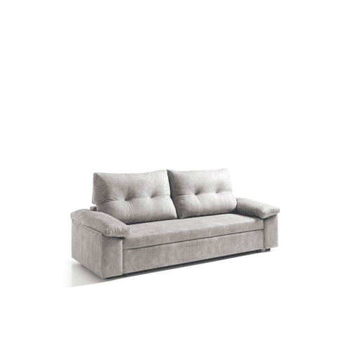 Sofá cama MIXX com almofadas no encosto 3 lugares vison Sofá cama MIXX com almofadas no encosto 3 lugares vison