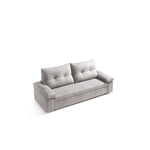 Sofá cama MIXX com almofadas no encosto 3 lugares vison Sofá cama MIXX com almofadas no encosto 3 lugares vison