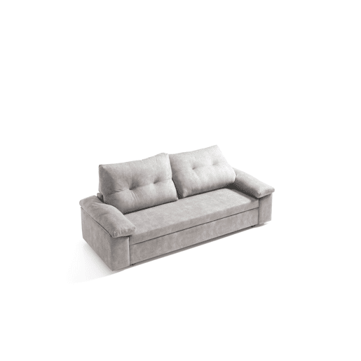 Sofá cama MIXX com almofadas no encosto 3 lugares vison Sofá cama MIXX com almofadas no encosto 3 lugares vison