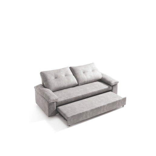 Sofá cama MIXX com almofadas no encosto 3 lugares vison Sofá cama MIXX com almofadas no encosto 3 lugares vison