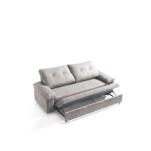 Sofá cama MIXX com almofadas no encosto 3 lugares vison Sofá cama MIXX com almofadas no encosto 3 lugares vison
