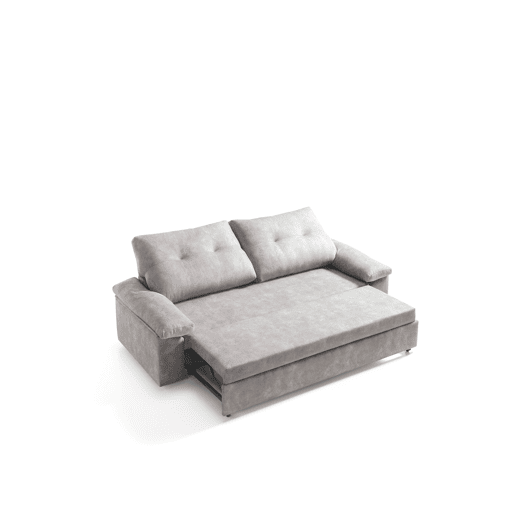 Sofá cama MIXX com almofadas no encosto 3 lugares vison Sofá cama MIXX com almofadas no encosto 3 lugares vison