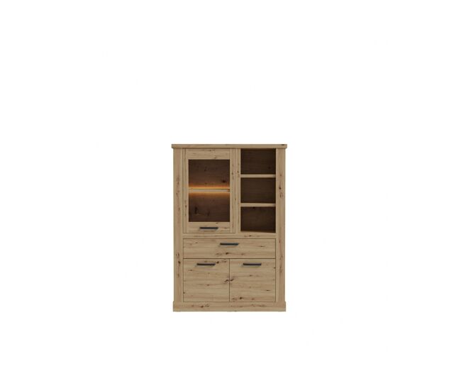 Vitrina baja arezzo roble artisán