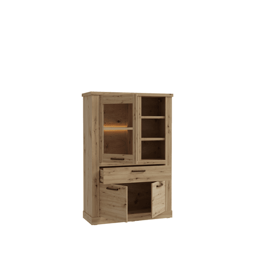 Vitrine baixa AREZZO carvalho artisan