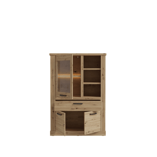 Vitrine baixa AREZZO carvalho artisan