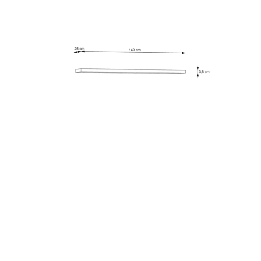 Estante de parede AREZZO carvalho artisan 140cm