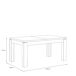 Mesa de comedor extensible roble artisán AREZZO Mesa de comedor extensible roble artisán AREZZO Roble