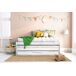 Cama nido 90x190cm SNOW color gris y blanco Cama nido 90x190cm SNOW color gris y blanco Blanco