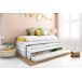 Cama nido 90x190cm SNOW color gris y blanco Cama nido 90x190cm SNOW color gris y blanco Blanco