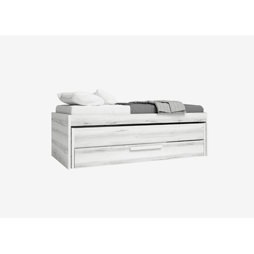 Cama nido 90x190cm SNOW cinza e branco