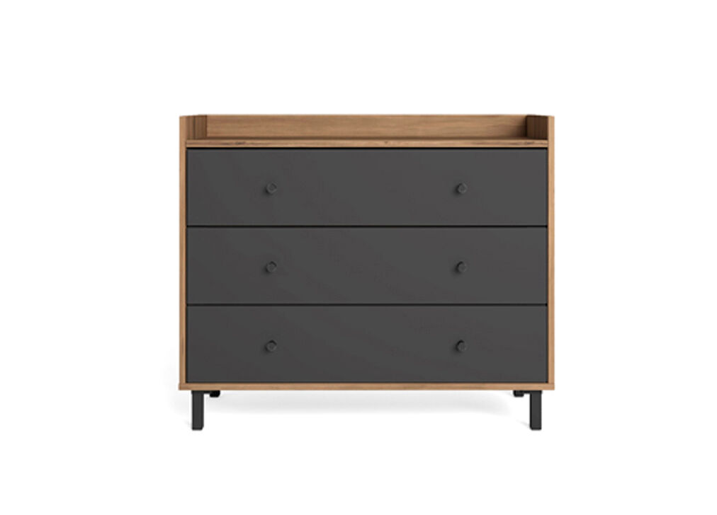 Cómoda con 3 cajones fabricada en melamina MALTA