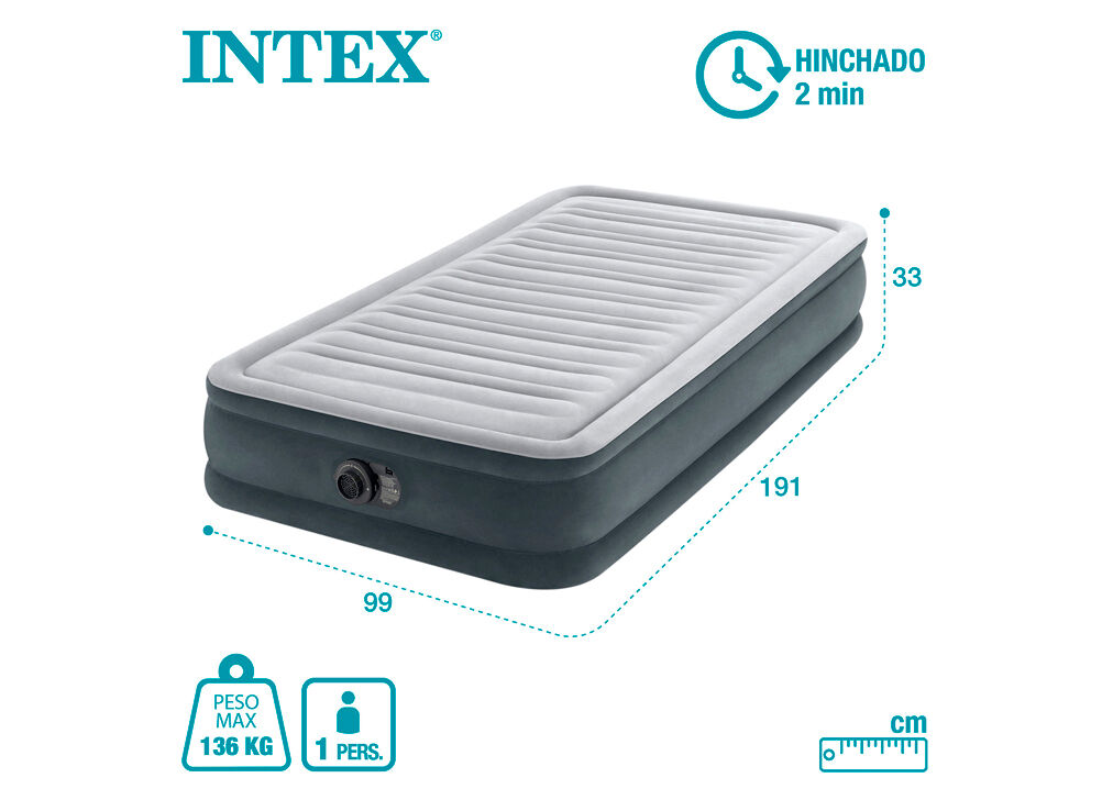 Colchón inflable INTEX 99x191x33cm