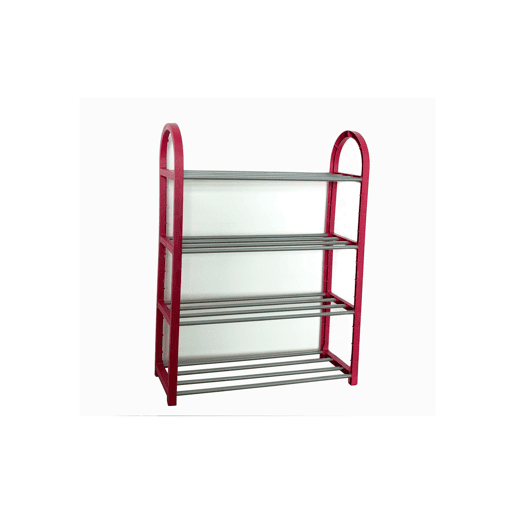 Sapateira PEDRO cor vermelho 4 prateleiras Sapateira PEDRO cor vermelho 4 prateleiras