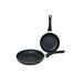 Set sartenes diámetros 20cm y 24cm Set sartenes diámetros 20cm y 24cm Negro