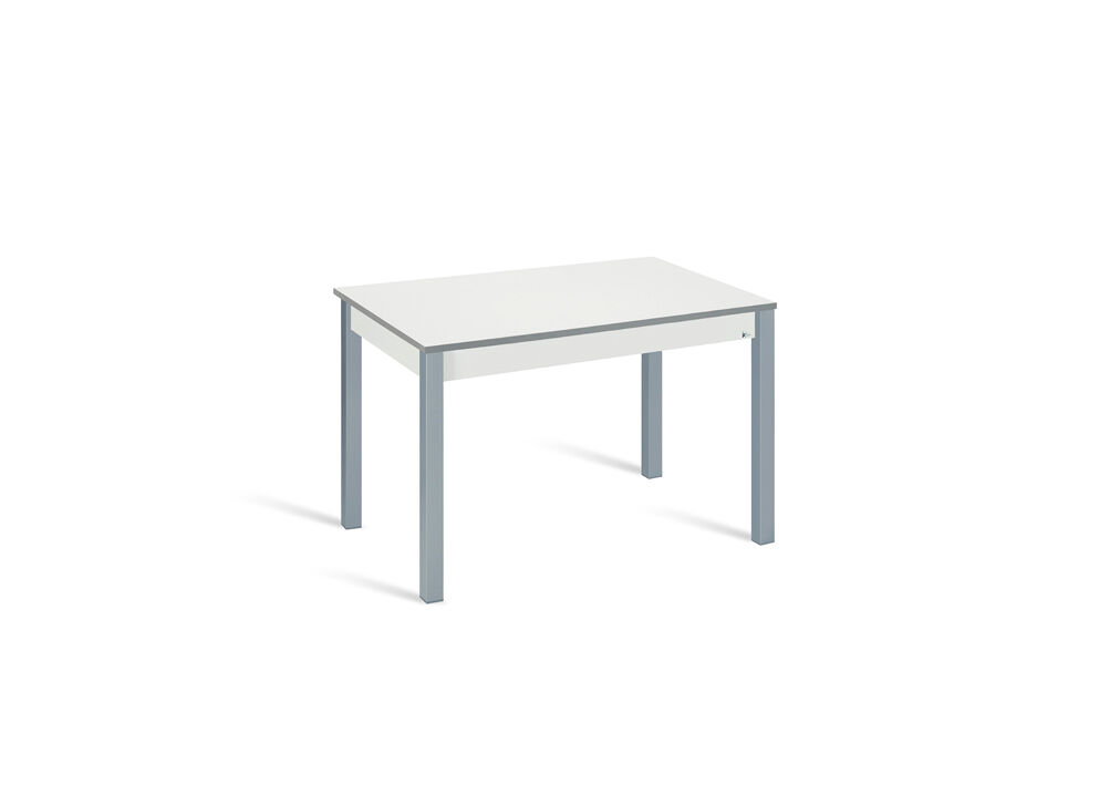 Mesa de cocina extensible B-EXTENS 110x70cm blanca y gris