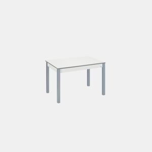 Mesa de cozinha extensível B-EXTENS 110x70cm branco e cinza