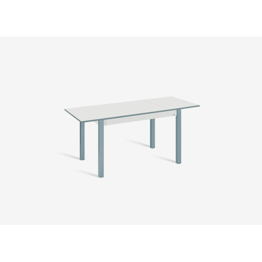 Mesa de cozinha extensÃvel B-EXTENS 110x70cm branco e cinza Mesa de cozinha extensÃvel B-EXTENS 110x70cm branco e cinza
