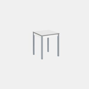 Mesa de cozinha extensível livro B-BOOK 80x80 branco e cinza