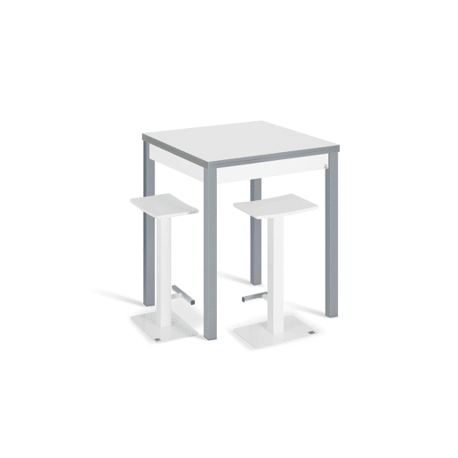 Mesa de cozinha extensÃvel livro B-BOOK 80x80 branco e cinza Mesa de cozinha extensÃvel livro B-BOOK 80x80 branco e cinza