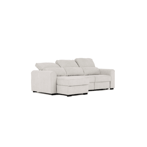 Chaise longue com cama 3 lugares CONNOR cor bege Chaise longue com cama 3 lugares CONNOR cor bege