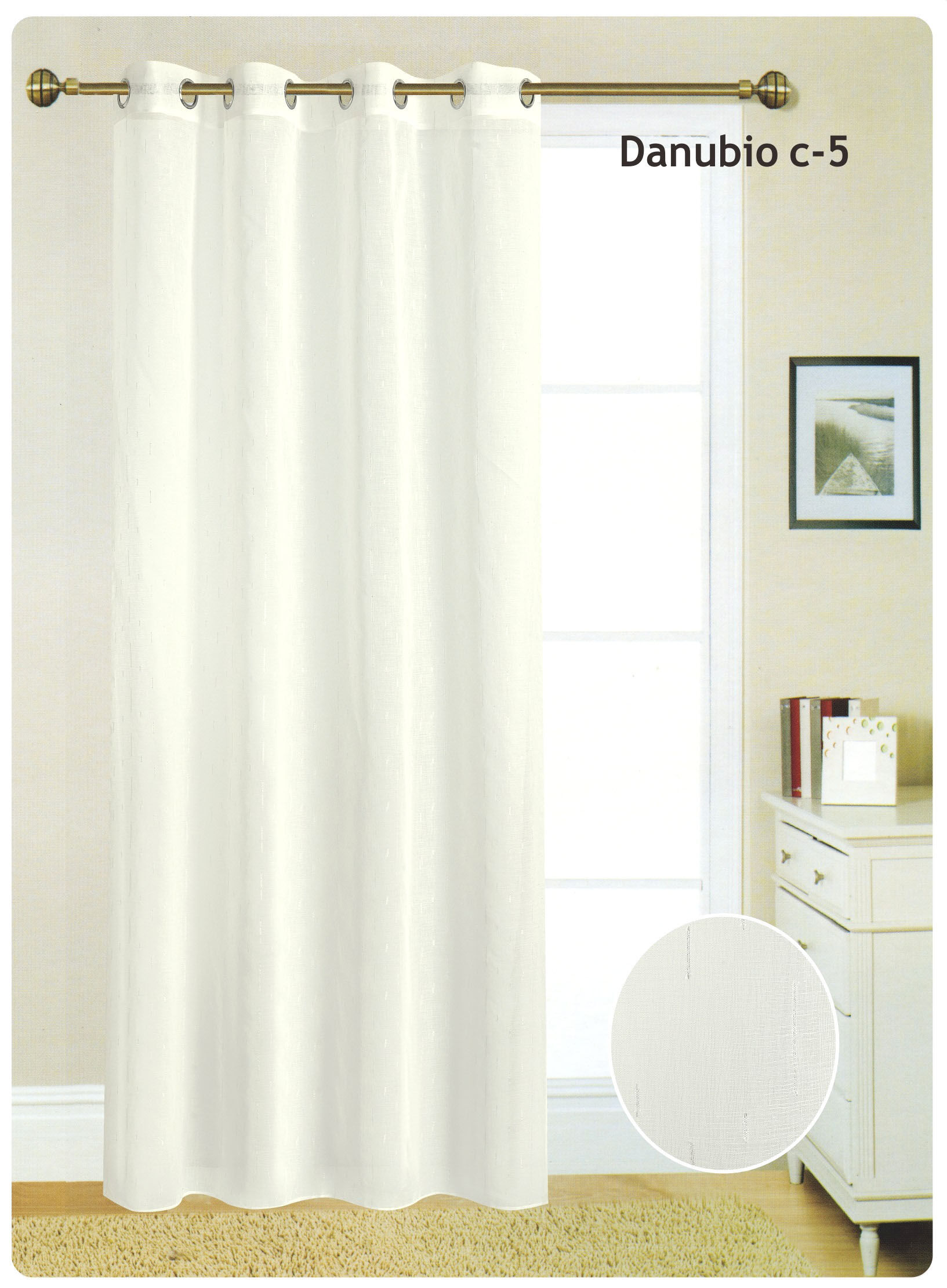 Cortina ollados DANUBIO 140x260cm