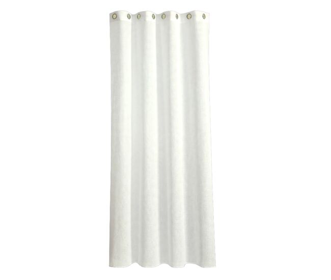 Cortina ollados garona 140x260cm blanco