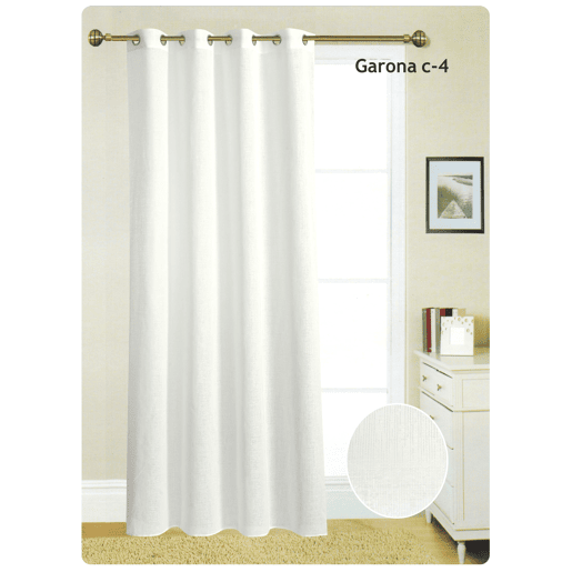 Cortina ollados GARONA 140x260cm branco Cortina ollados GARONA 140x260cm branco