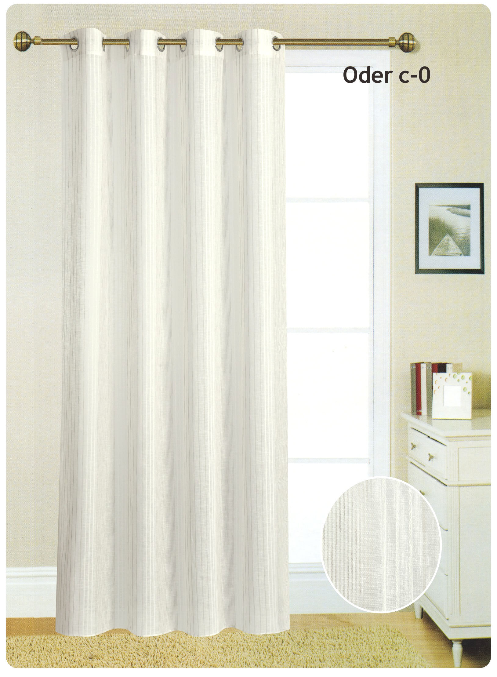 Cortina ollados ODER 140x260cm