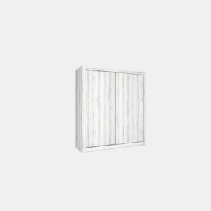 Roupeiro BARI portas deslizantes 182x201cm branco