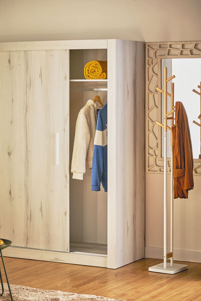 Armario BARI puertas correderas 182x201cm blanco