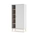 Armario 1 puerta 5 estantes NUBA Armario 1 puerta 5 estantes NUBA Blanco