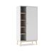 Armario 1 puerta 5 estantes NUBA Armario 1 puerta 5 estantes NUBA Blanco