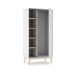 Armario 1 puerta 5 estantes NUBA Armario 1 puerta 5 estantes NUBA Blanco