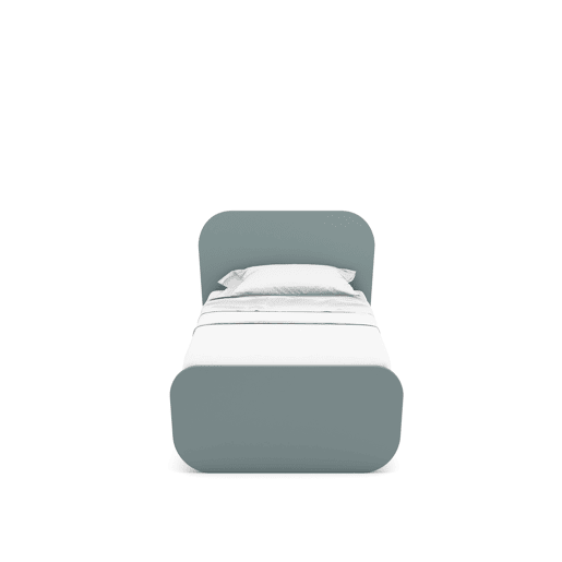 Cama juvenil verde 90x190cm NUBA