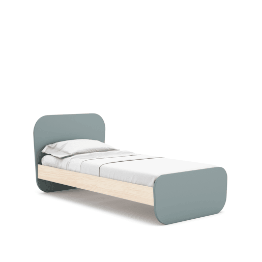 Cama juvenil verde 90x190cm NUBA
