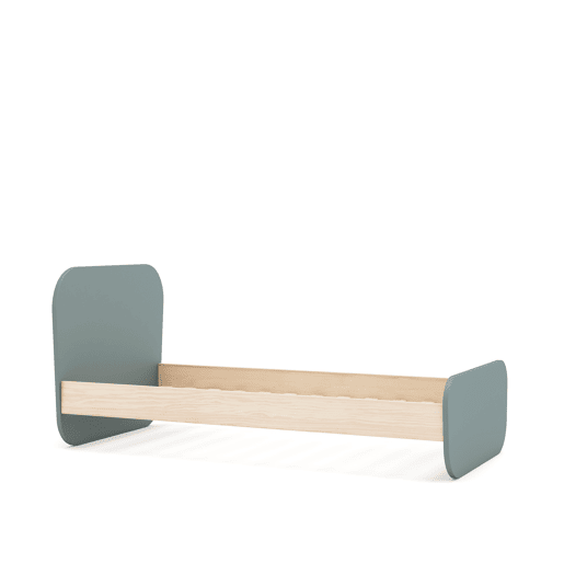Cama juvenil verde 90x190cm NUBA