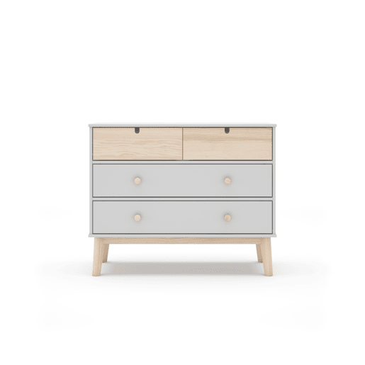 Cómoda 2 gavetas grandes 2 pequenas NUBA branco Cómoda 2 gavetas grandes 2 pequenas NUBA branco