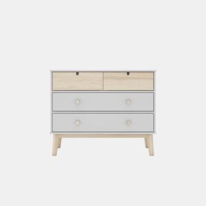 Cómoda 2 gavetas grandes 2 pequenas NUBA branco
