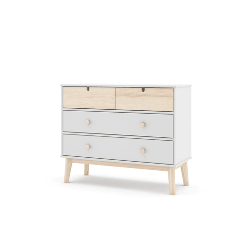 Cómoda 2 gavetas grandes 2 pequenas NUBA branco Cómoda 2 gavetas grandes 2 pequenas NUBA branco