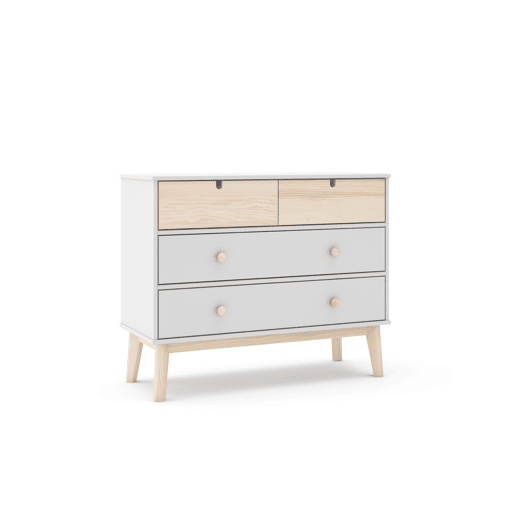 Cómoda 2 gavetas grandes 2 pequenas NUBA branco Cómoda 2 gavetas grandes 2 pequenas NUBA branco