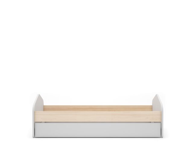 Cama juvenil blanca 90 x 200 cm nuba