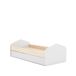 Cama juvenil blanca 90 x 200 cm NUBA Cama juvenil blanca 90 x 200 cm NUBA Blanco
