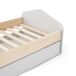 Cama juvenil blanca 90 x 200 cm NUBA Cama juvenil blanca 90 x 200 cm NUBA Blanco