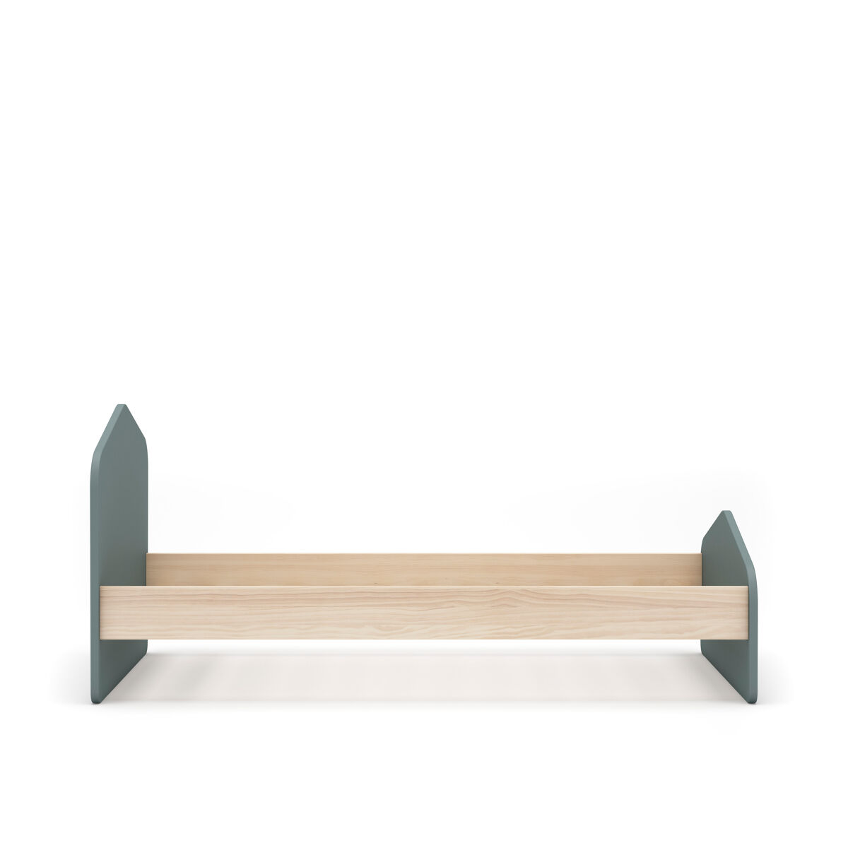 Cama juvenil verde 90 x 190 cm NUBA