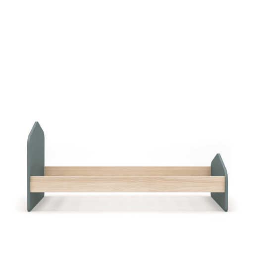 Cama juvenil verde 90x190cm NUBA