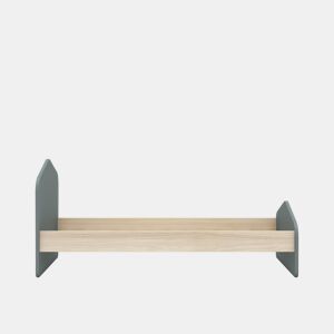 Cama juvenil verde 90 x 190 cm NUBA