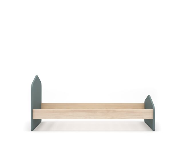 Cama juvenil verde 90 x 190 cm nuba