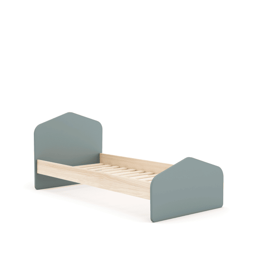 Cama juvenil verde 90x190cm NUBA