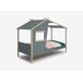 Cama cabaña con ventana verde 90x190cm NUBA Cama cabaña con ventana verde 90x190cm NUBA Verde