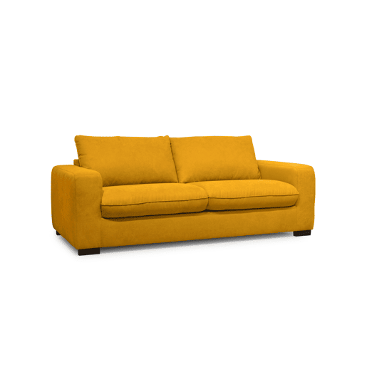 Sofá cama de 3 lugares SWEET com abertura italiana cor mostarda